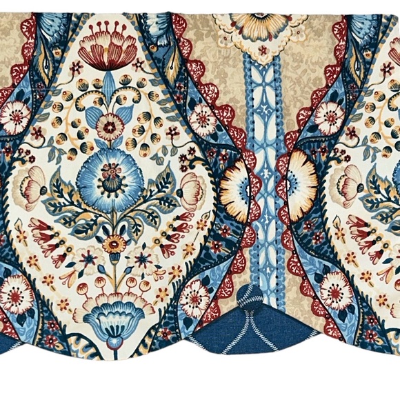 RLF Home Hartford Connecticut Valence 52”Lx15”H Curtain Fully Lined Rod Pocket - Picture 2 of 10